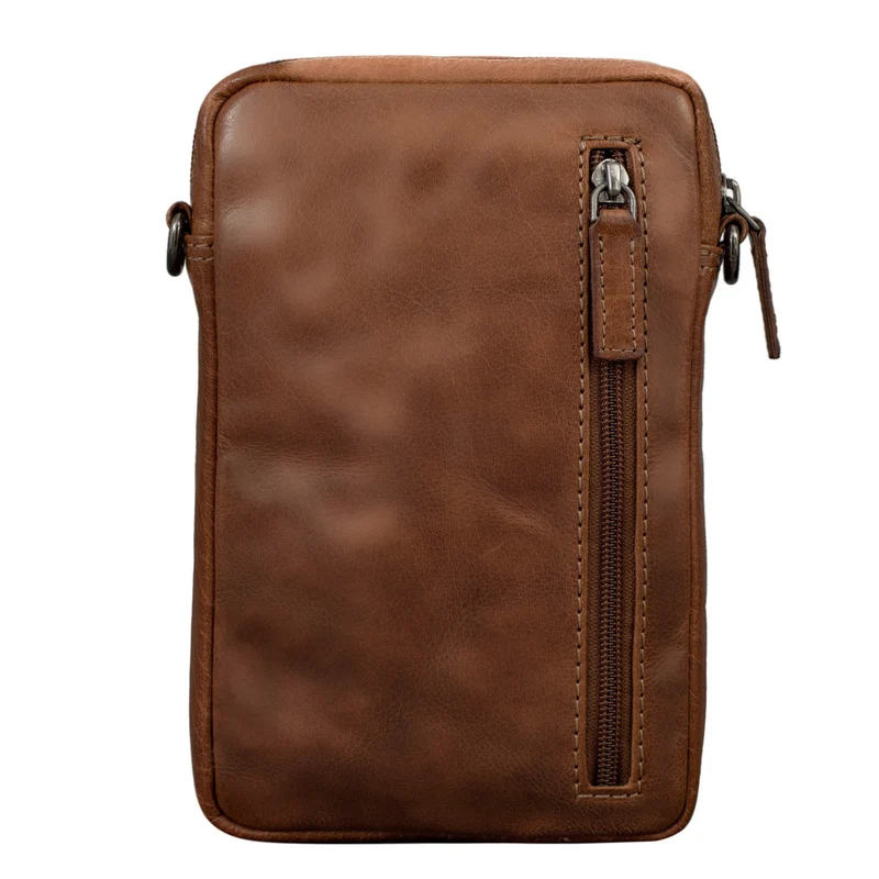 "Fiete" 2-in-1 Umhängetasche Handgelenktasche Leder Herren
