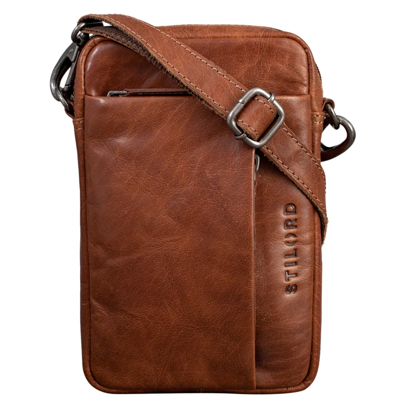 "Fiete" 2-in-1 Umhängetasche Handgelenktasche Leder Herren