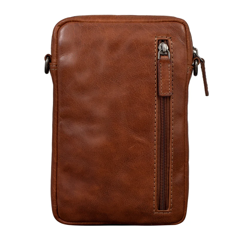 "Fiete" 2-in-1 Umhängetasche Handgelenktasche Leder Herren