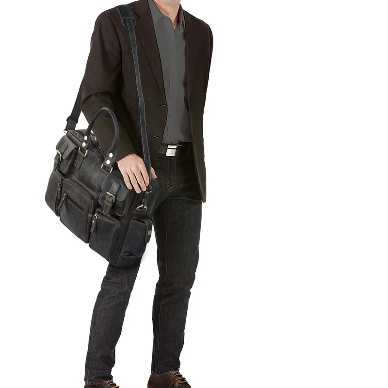 "Discovery" große Vintage Lehrertasche College Bag