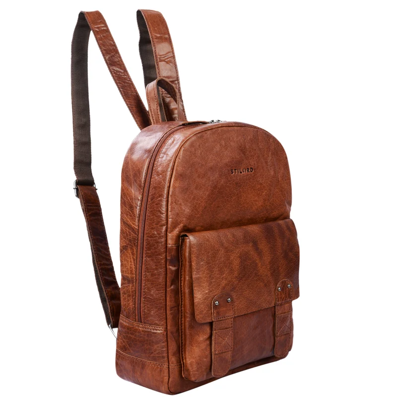 "Nalos" Rucksack Leder braun Vintage