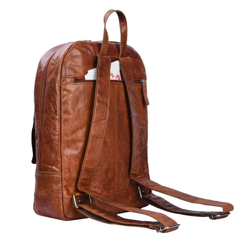 "Nalos" Rucksack Leder braun Vintage