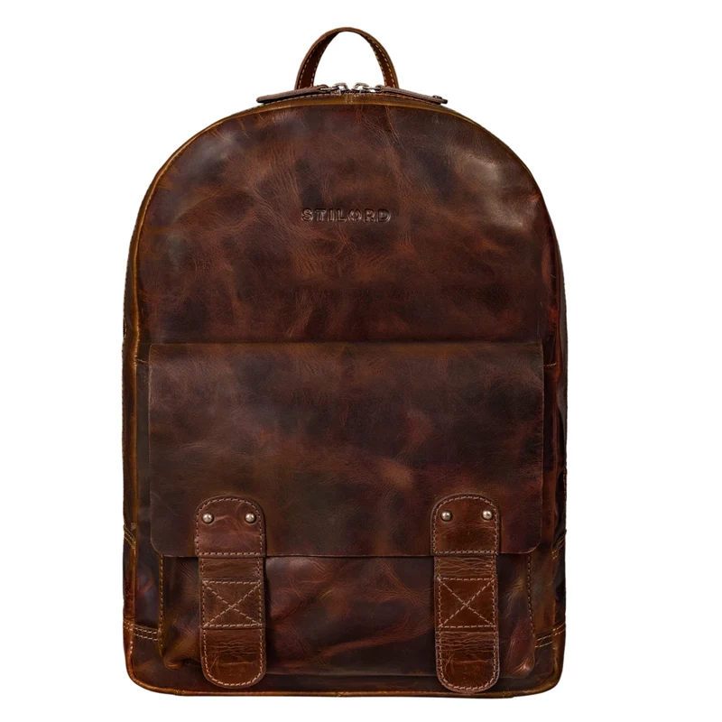 "Nalos" Rucksack Leder braun Vintage
