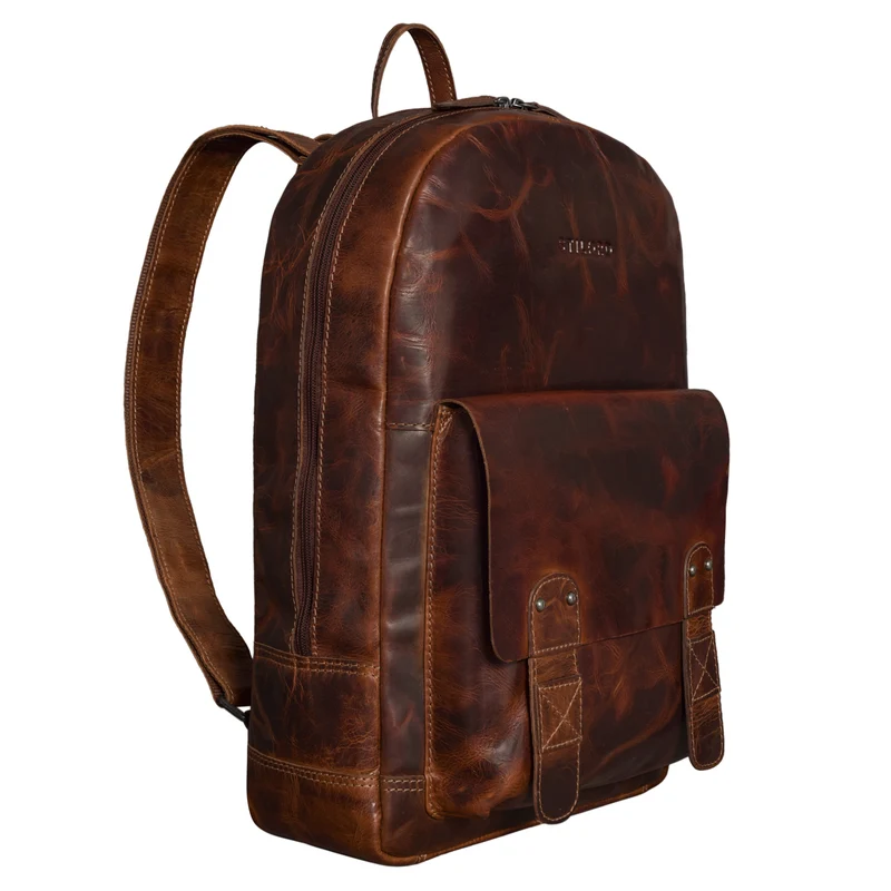 "Nalos" Rucksack Leder braun Vintage