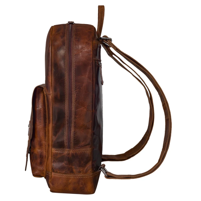 "Nalos" Rucksack Leder braun Vintage