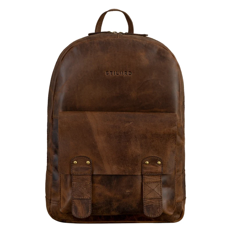 "Nalos" Rucksack Leder braun Vintage