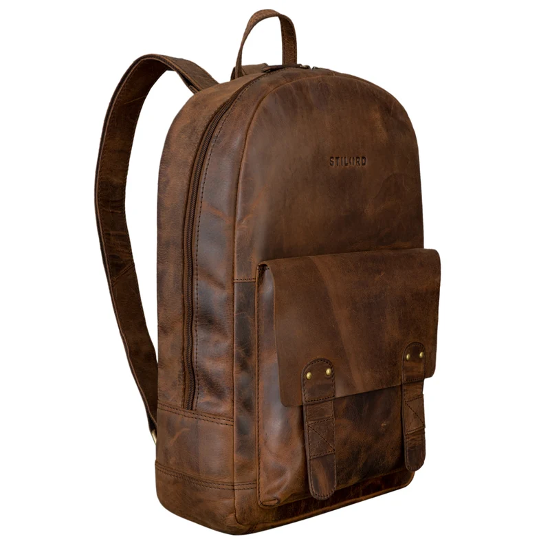 "Nalos" Rucksack Leder braun Vintage