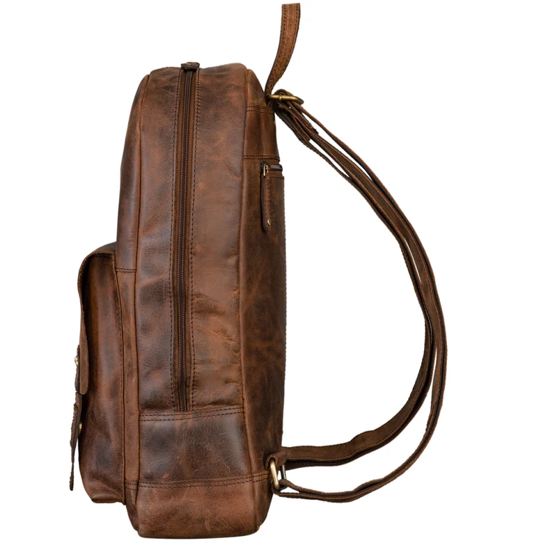 "Nalos" Rucksack Leder braun Vintage