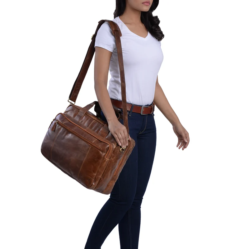"Experience" XL Aktentasche Leder Herren Große 15,6 Zoll Laptoptasche