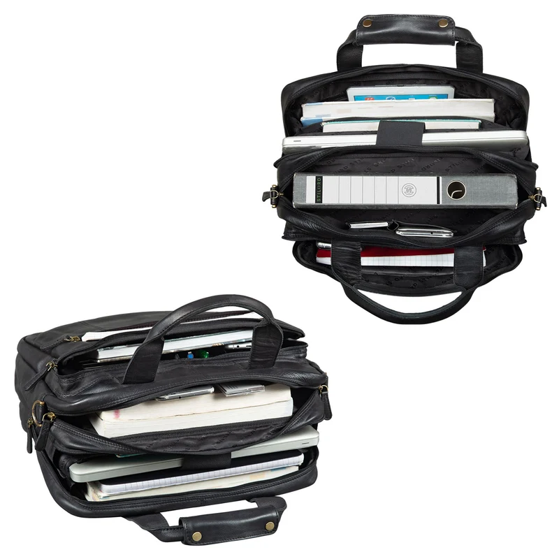"Experience" XL Aktentasche Leder Herren Große 15,6 Zoll Laptoptasche