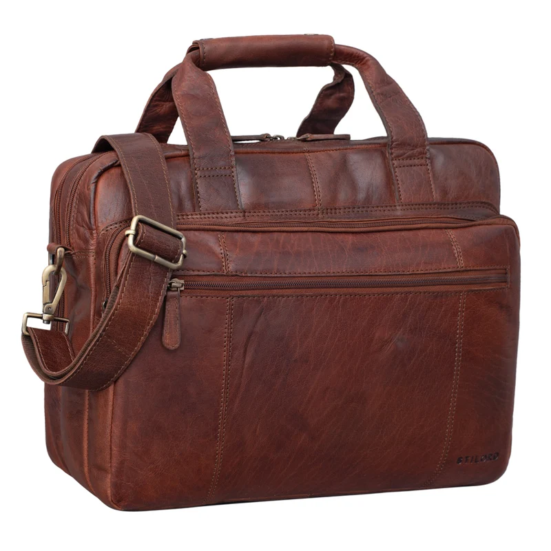 "Experience" XL Aktentasche Leder Herren Große 15,6 Zoll Laptoptasche