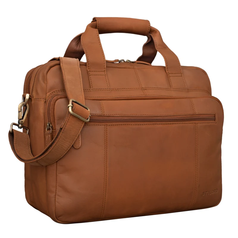 "Experience" XL Aktentasche Leder Herren Große 15,6 Zoll Laptoptasche