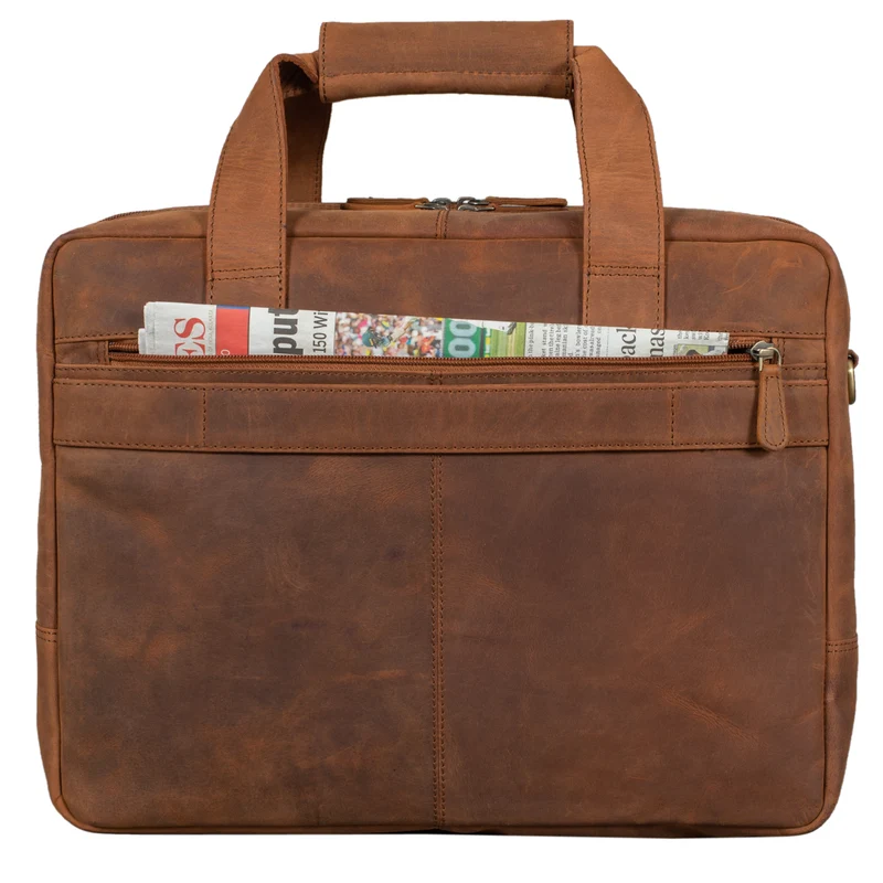 "Experience" XL Aktentasche Leder Herren Große 15,6 Zoll Laptoptasche