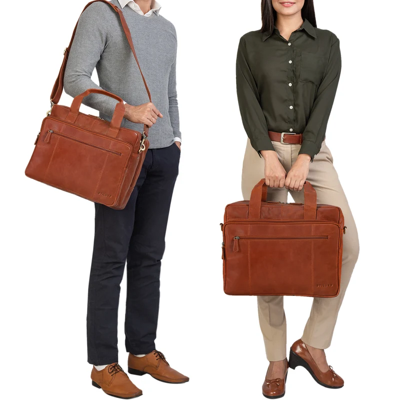 "Experience" XL Aktentasche Leder Herren Große 15,6 Zoll Laptoptasche