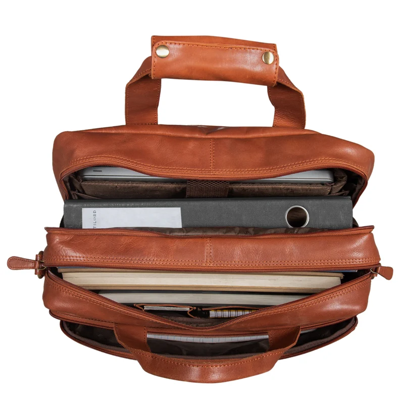 "Experience" XL Aktentasche Leder Herren Große 15,6 Zoll Laptoptasche