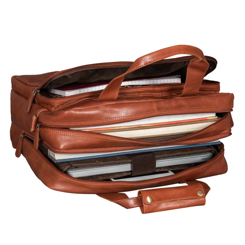 "Experience" XL Aktentasche Leder Herren Große 15,6 Zoll Laptoptasche