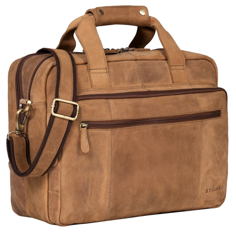 "Experience" XL Aktentasche Leder Herren Große 15,6 Zoll Laptoptasche