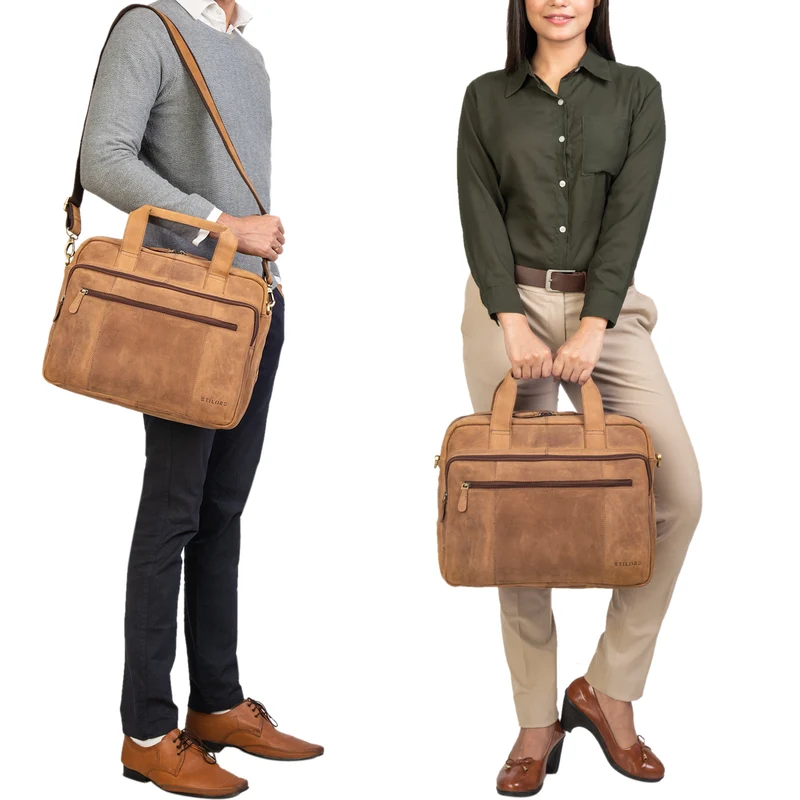 "Experience" XL Aktentasche Leder Herren Große 15,6 Zoll Laptoptasche