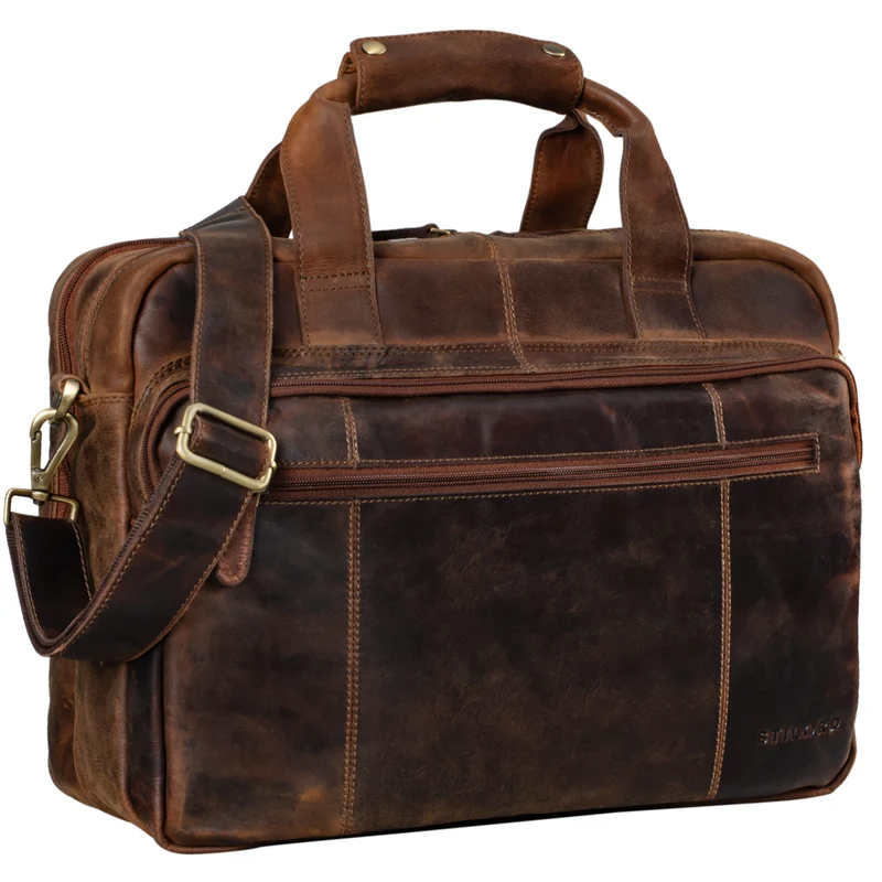 "Experience" XL Aktentasche Leder Herren Große 15,6 Zoll Laptoptasche