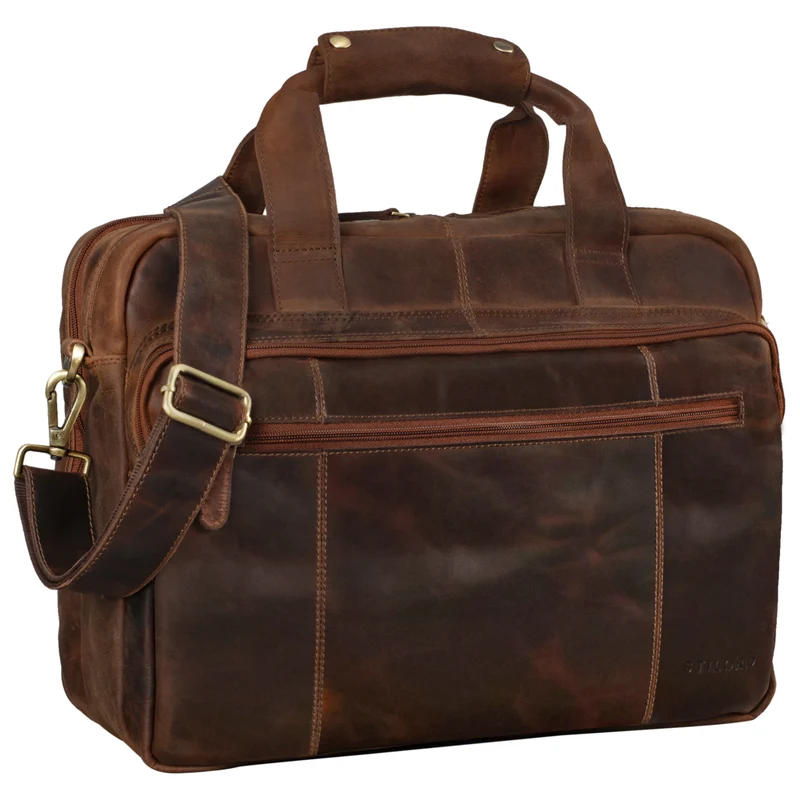 "Experience" XL Aktentasche Leder Herren Große 15,6 Zoll Laptoptasche