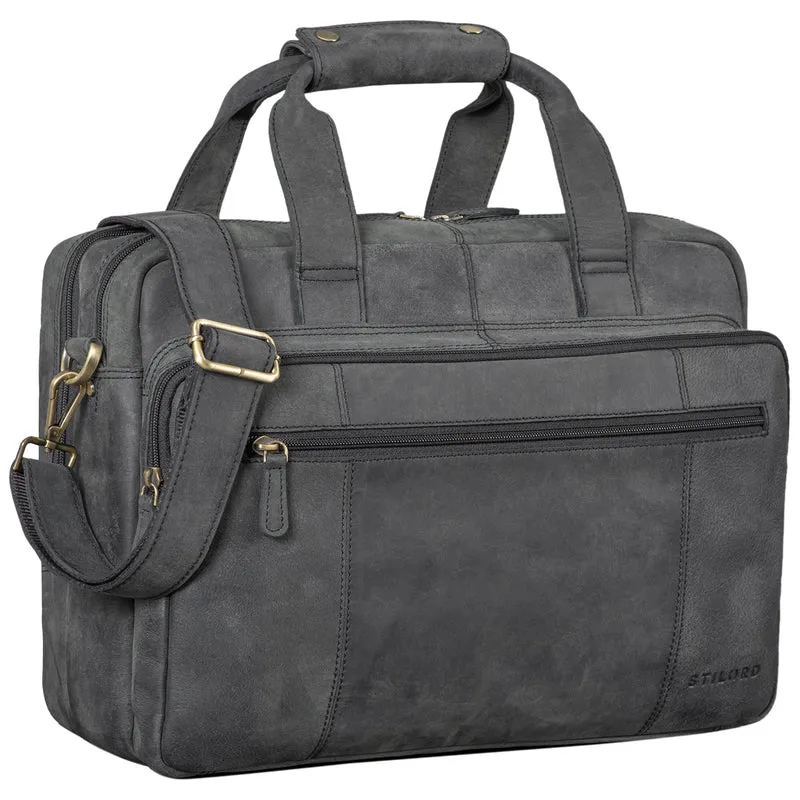 "Experience" XL Aktentasche Leder Herren Große 15,6 Zoll Laptoptasche
