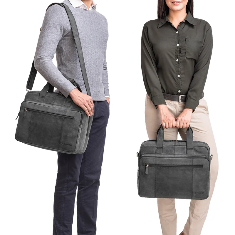 "Experience" XL Aktentasche Leder Herren Große 15,6 Zoll Laptoptasche