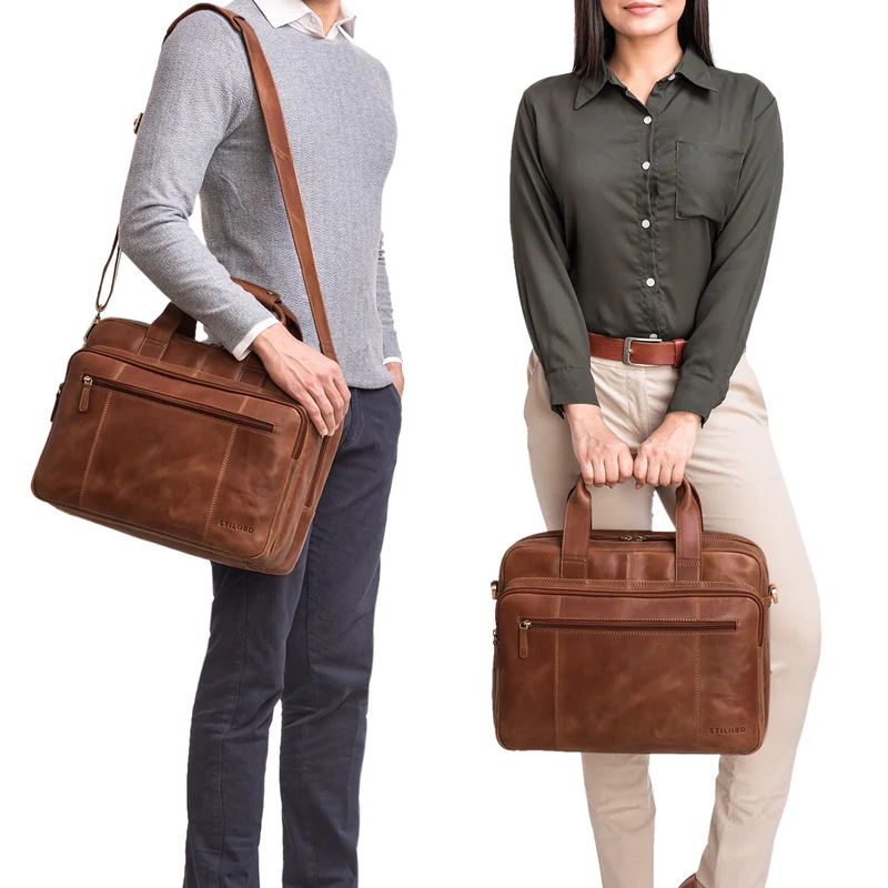 "Experience" XL Aktentasche Leder Herren Große 15,6 Zoll Laptoptasche