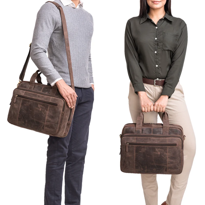 "Experience" XL Aktentasche Leder Herren Große 15,6 Zoll Laptoptasche