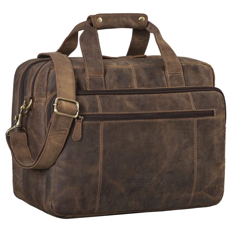 "Experience" XL Aktentasche Leder Herren Große 15,6 Zoll Laptoptasche