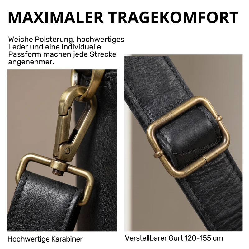 "Experience" XL Aktentasche Leder Herren Große 15,6 Zoll Laptoptasche