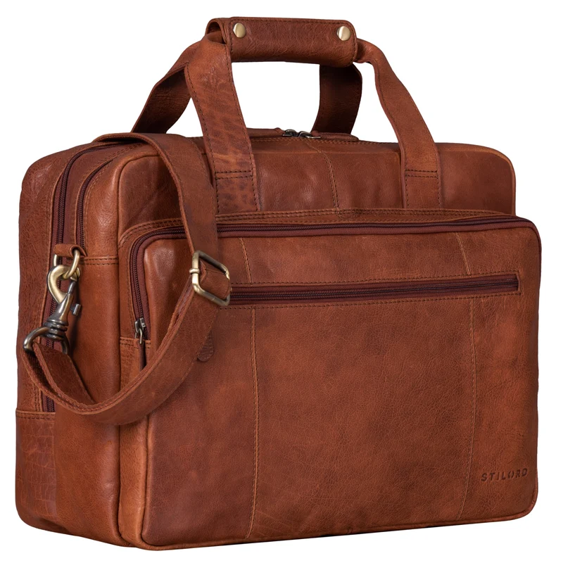 "Experience" XL Aktentasche Leder Herren Große 15,6 Zoll Laptoptasche