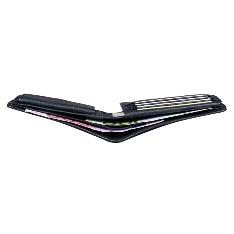 "Cooper" RFID Leder Brieftasche Herren in Schwarzer Geschenkbox