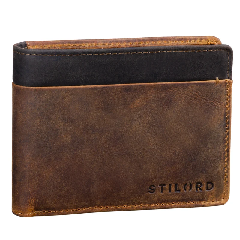 "Sterling" RFID Geldbeutel Herren Leder Portemonnaie NFC-Schutz