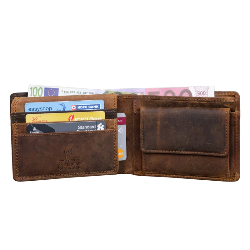 "Sterling" RFID Geldbeutel Herren Leder Portemonnaie NFC-Schutz
