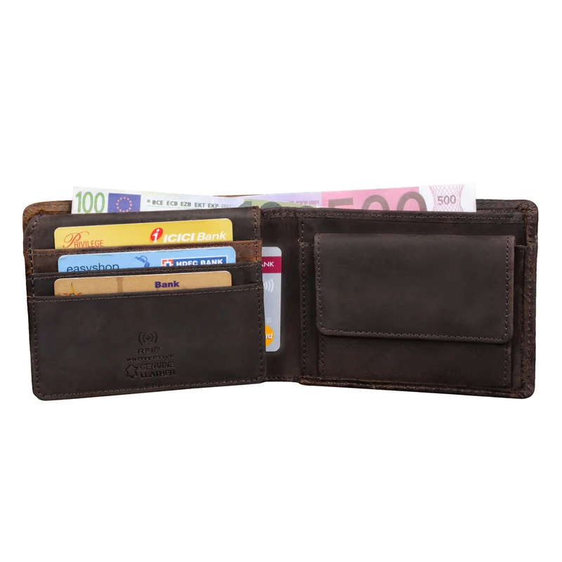 "Sterling" RFID Geldbeutel Herren Leder Portemonnaie NFC-Schutz