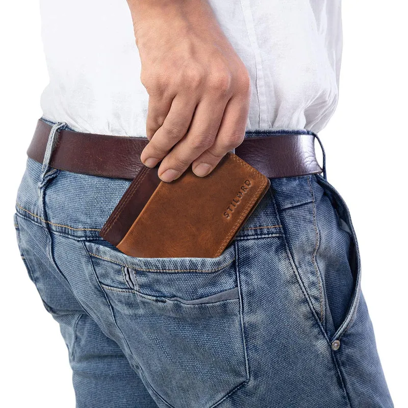 "Sterling" RFID Geldbeutel Herren Leder Portemonnaie NFC-Schutz