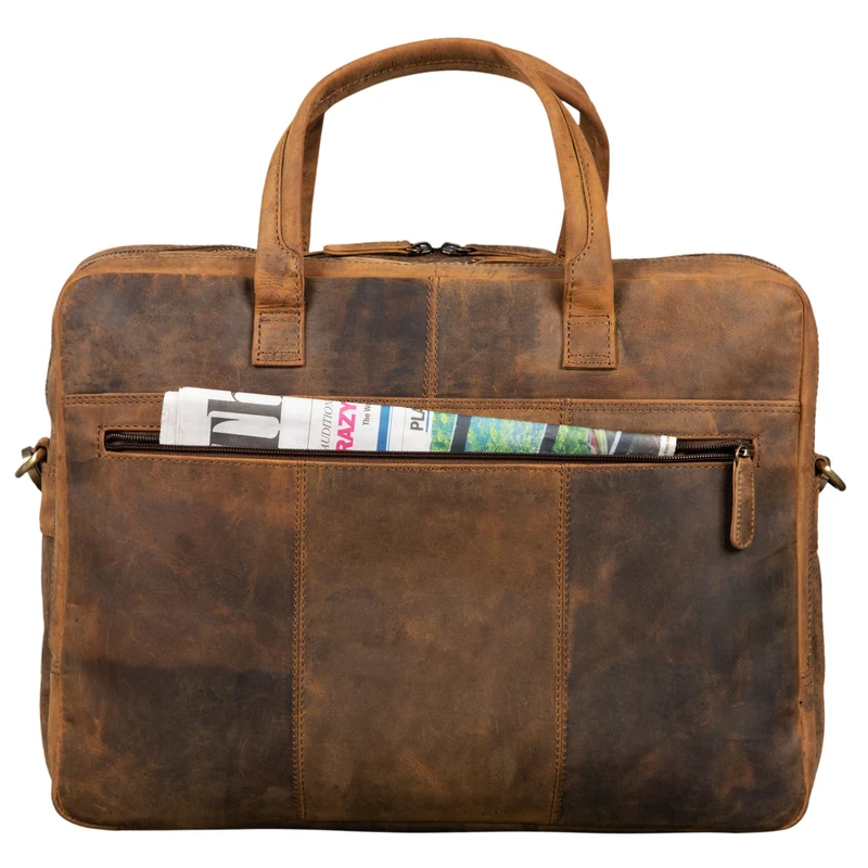 "Conrad" Businesstasche Aktentasche mit Laptop-Fach 15,6 Zoll Leder