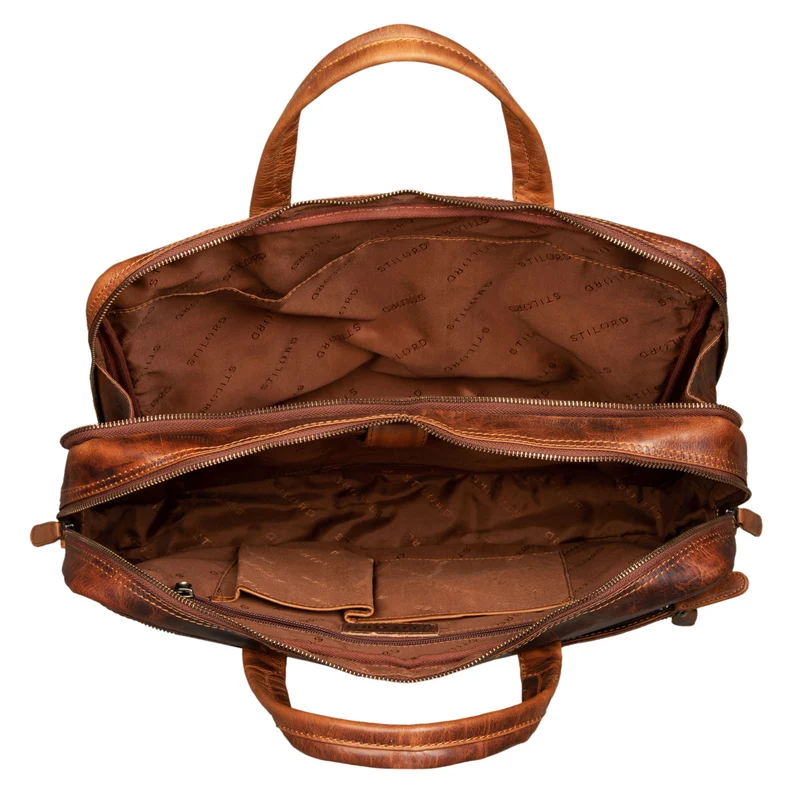 "Conrad" Businesstasche Aktentasche mit Laptop-Fach 15,6 Zoll Leder