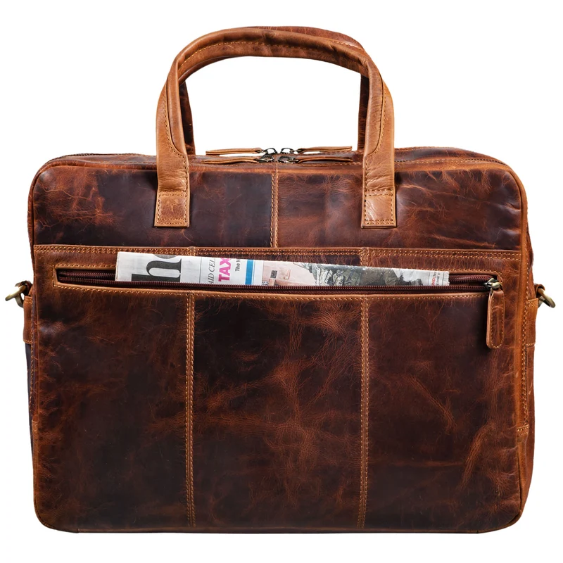 "Conrad" Businesstasche Aktentasche mit Laptop-Fach 15,6 Zoll Leder