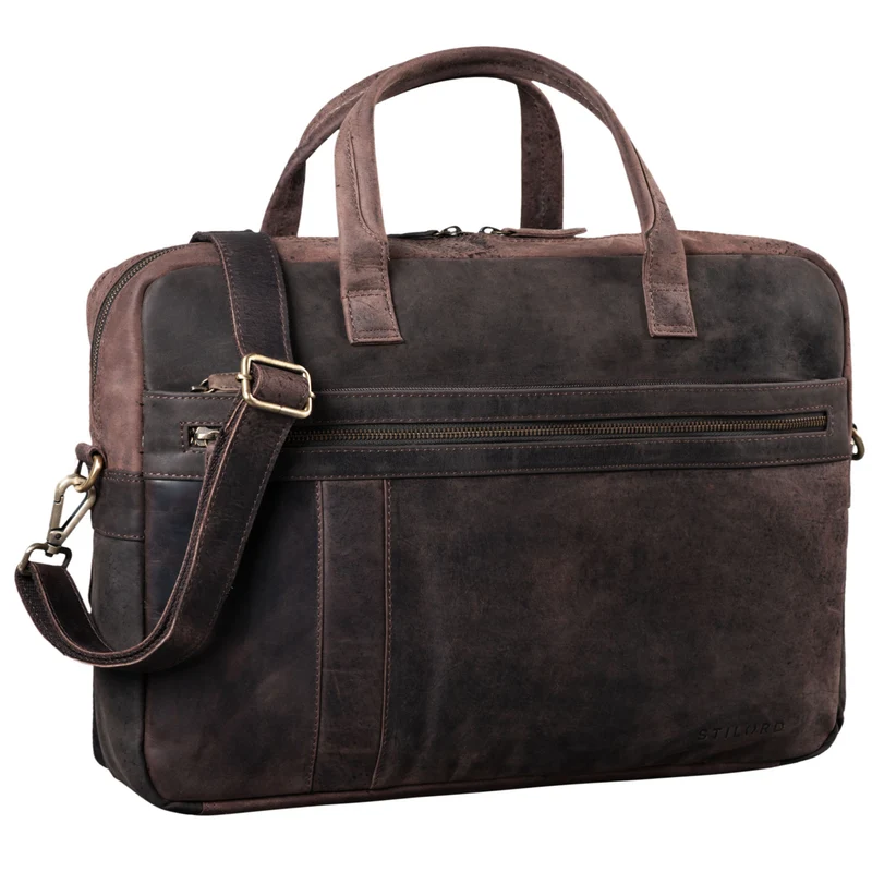 "Conrad" Businesstasche Aktentasche mit Laptop-Fach 15,6 Zoll Leder