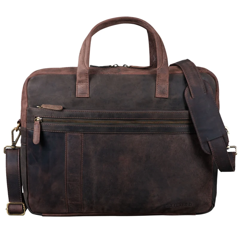 "Conrad" Businesstasche Aktentasche mit Laptop-Fach 15,6 Zoll Leder