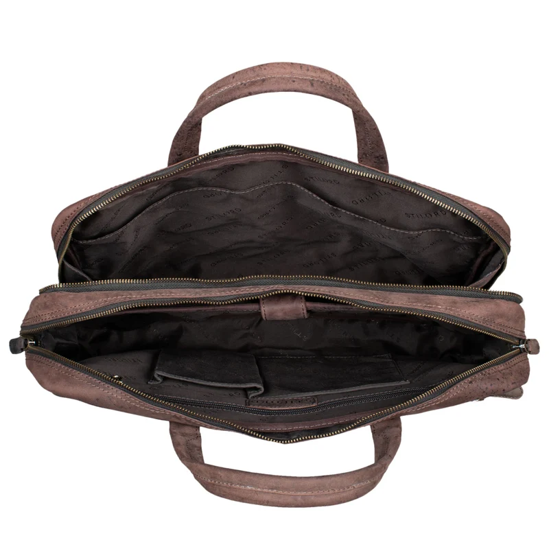 "Conrad" Businesstasche Aktentasche mit Laptop-Fach 15,6 Zoll Leder