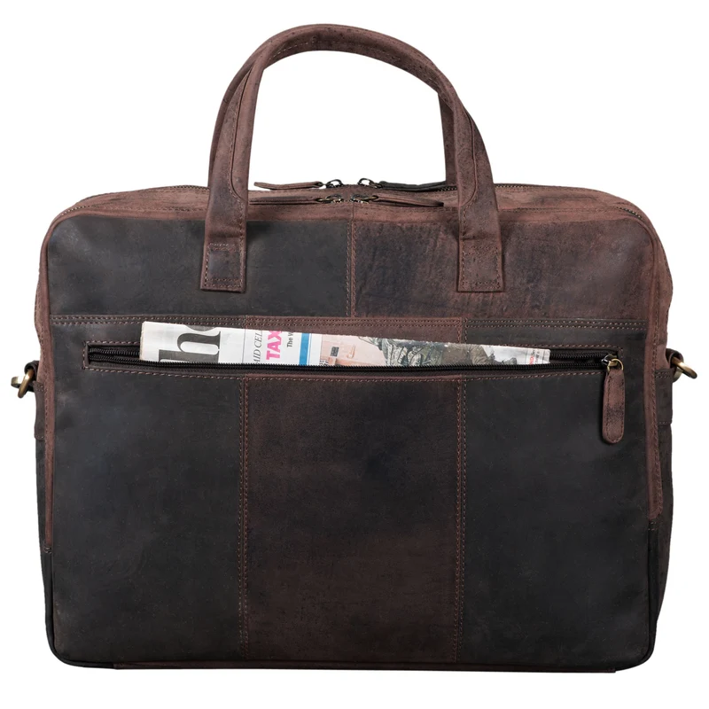 "Conrad" Businesstasche Aktentasche mit Laptop-Fach 15,6 Zoll Leder
