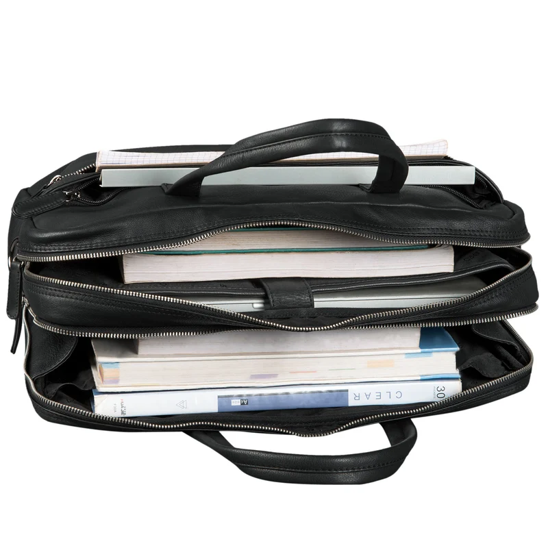 "Conrad" Businesstasche Aktentasche mit Laptop-Fach 15,6 Zoll Leder