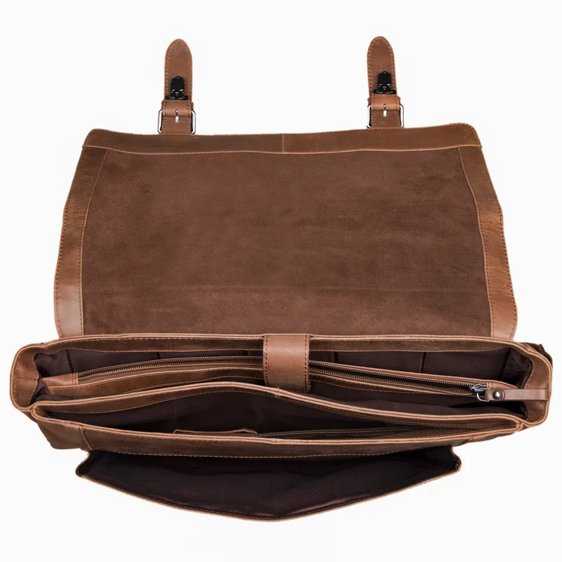 "Alfred" Vintage Aktentasche Leder 17 Zoll