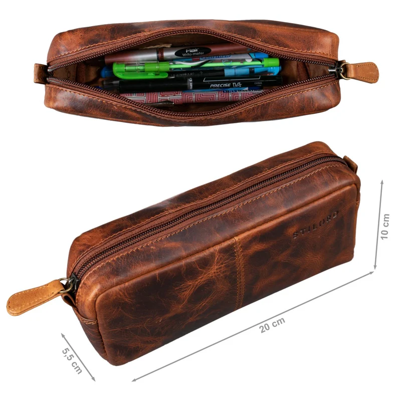 "Spencer" Leder Federmappe Vintage