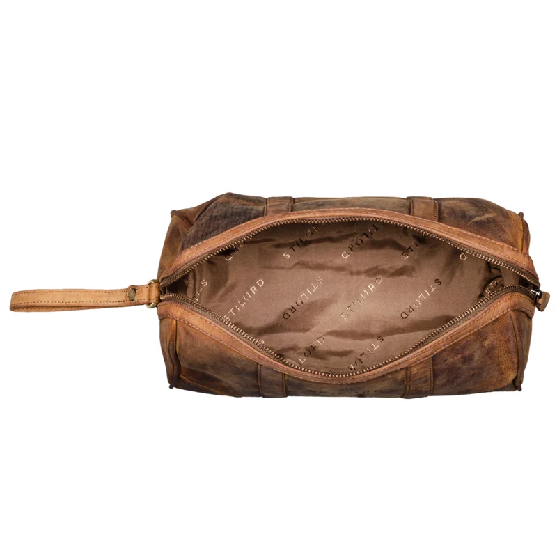 "Charles" Kulturtasche Leder Groß