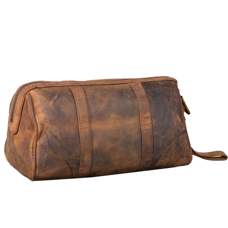 "Charles" Kulturtasche Leder Groß