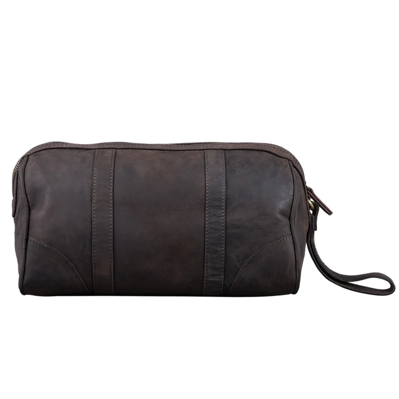 "Charles" Kulturtasche Leder Groß