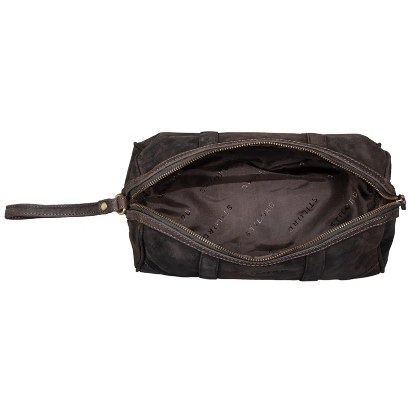 "Charles" Kulturtasche Leder Groß